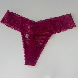 COPY - Victoria's Secret Panties the Lacie Thong underwear Lace panty Bottom vs…